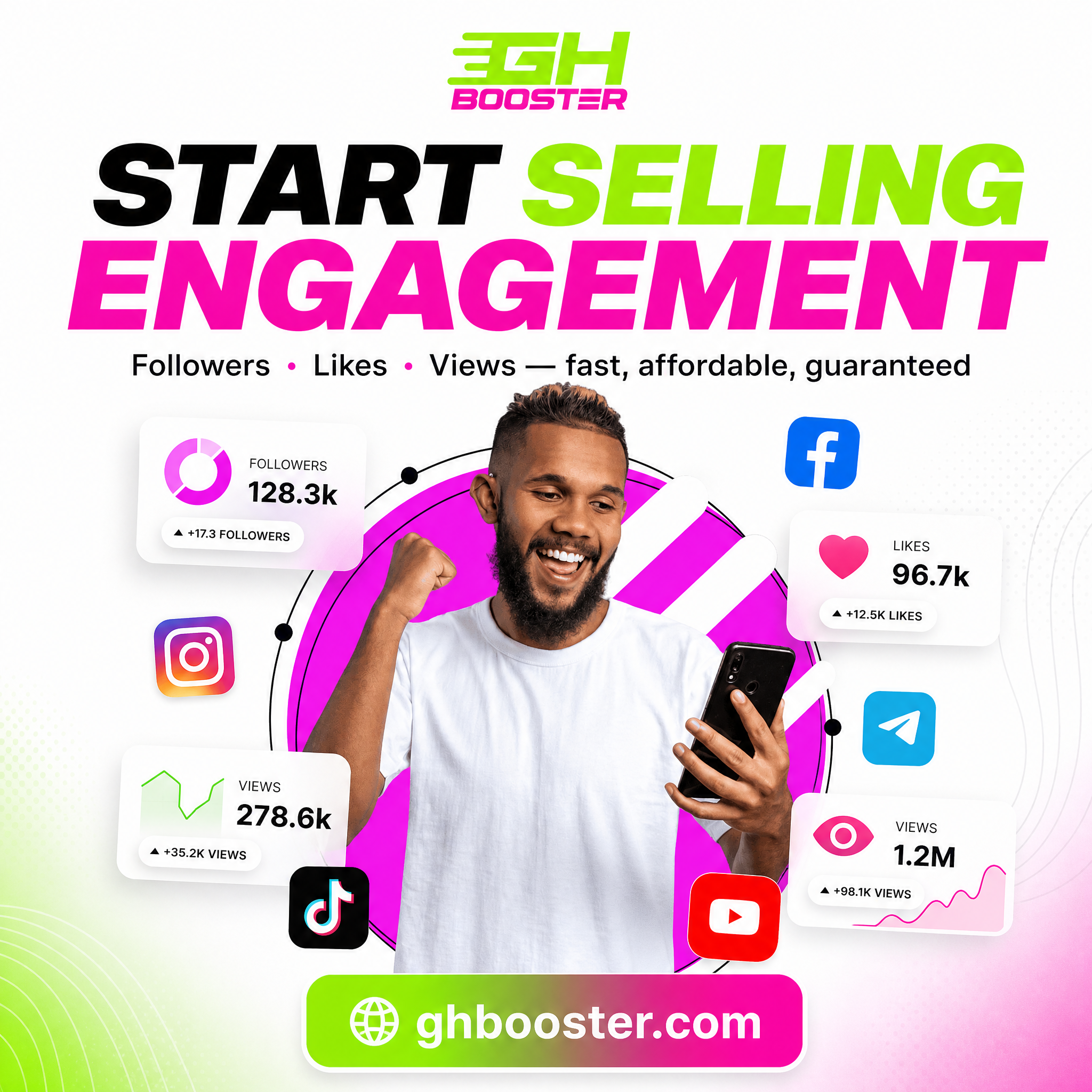 GhBooster Social Growth Velocity Banner